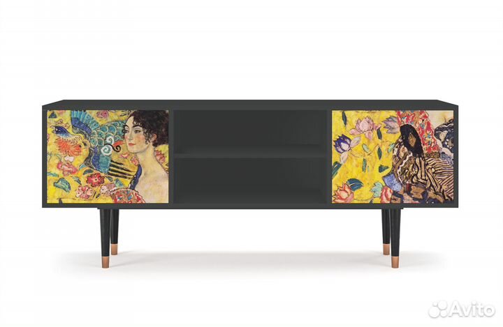 Тв-тумба T2 - Антрацит - Lady with Fan