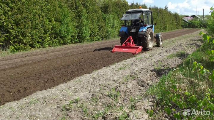 Вспашка фрезерование культивация огородов трактор