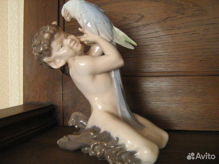 Скульптура Фавн и попугай Копенгаген