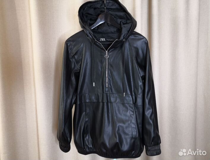 Кожаная толстовка Zara