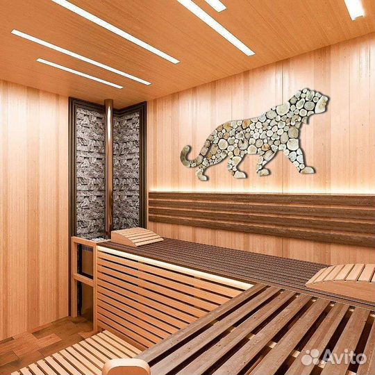 Панно из можжевельника «Медведь», 