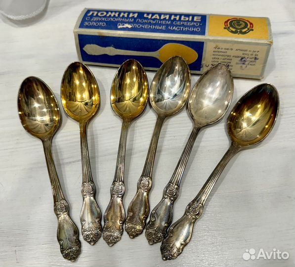 Ложки чайные мельхиоровые СССР