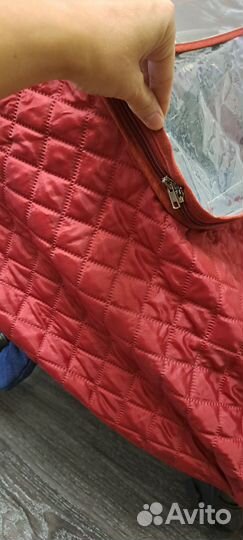 Тёплый чехол дождевик на коляску/санки (универсал)