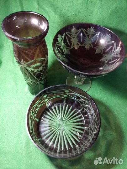 Набор ваза, конфетница (салатник) фруктовница