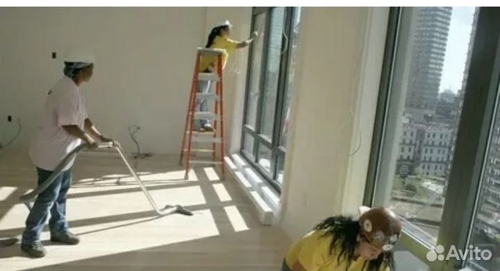 Послестроительная уборка (бригада до 10 чел )