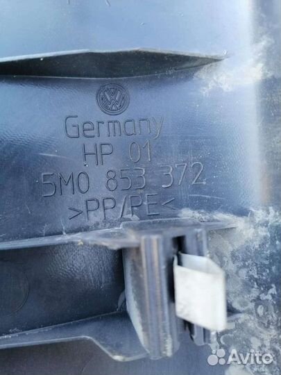 Пороги салона пластиковые Фольксваген Гольф 5 плюс