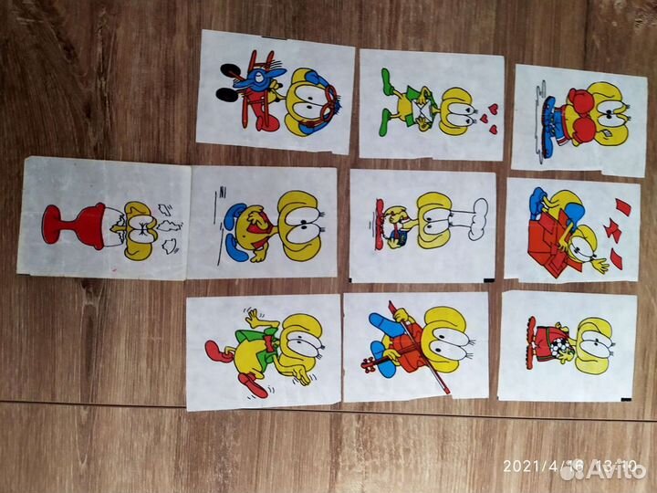 Вкладыши от жвачек