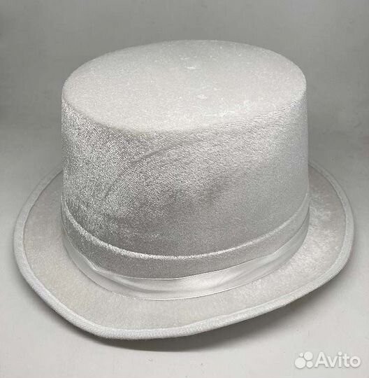 Цилиндр белый блестящий