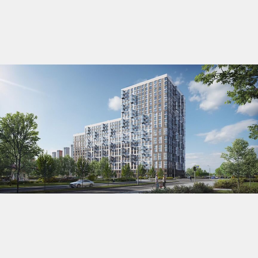 3-к. квартира, 77,4 м², 12/23 эт.