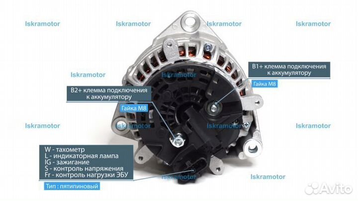 Генератор bosch 0124555016 г. Ростов-на-Дону