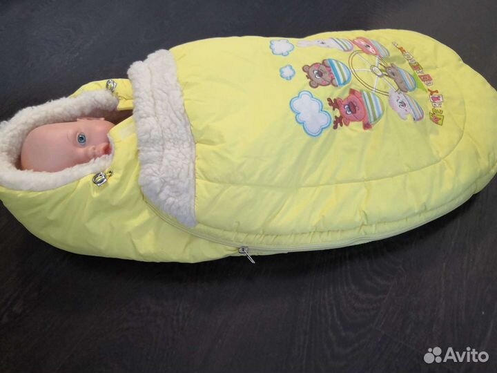 Детский конверт в коляску на выписку