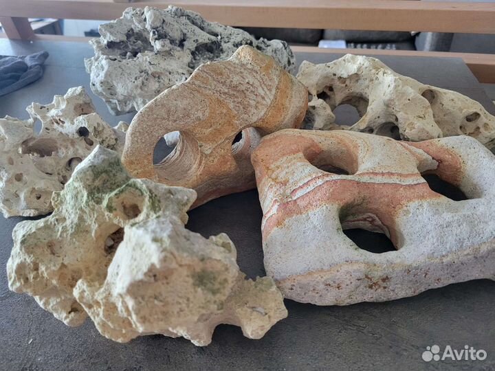 Ракушка и камни для аквариума