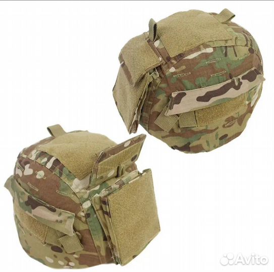 Чехол на шлем с ушами Mich мультикам, мох