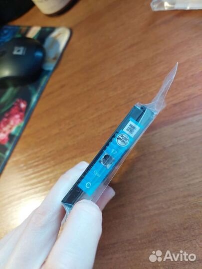 Оригинальный картридж epson синий 17