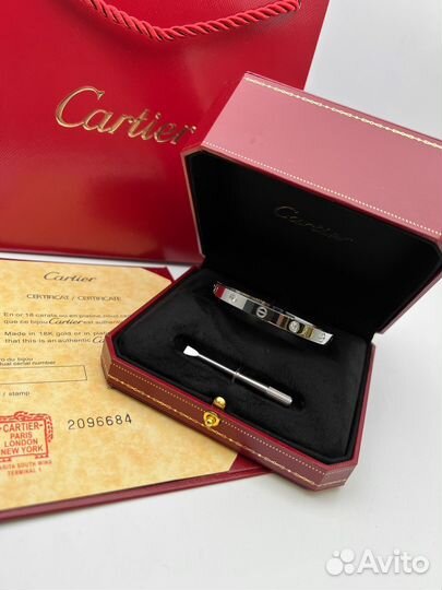 Браслет cartier love с отверткой