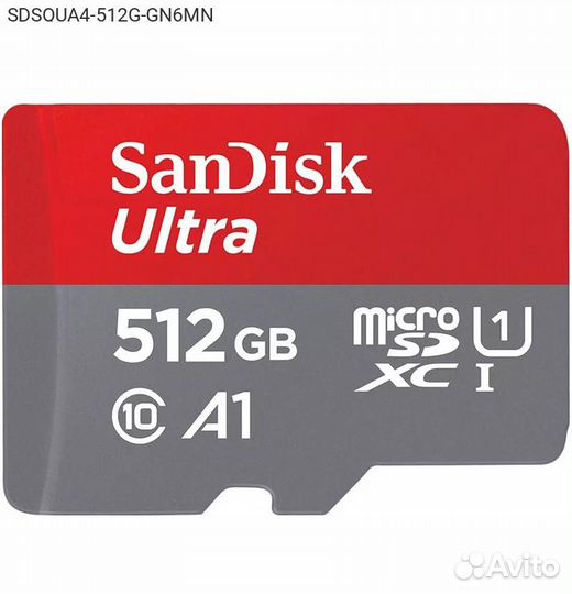 Карта памяти SanDisk Ultra microsdxc UHS-I Class 1