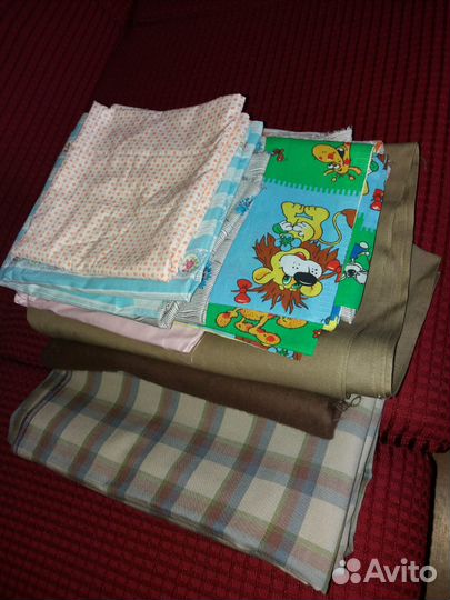 Отрезы ткани пакетом