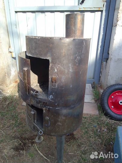 Печь из нержавейки для бани палатки