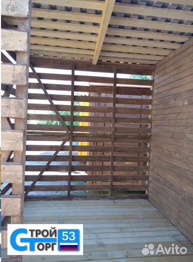 Бытовка с дровником