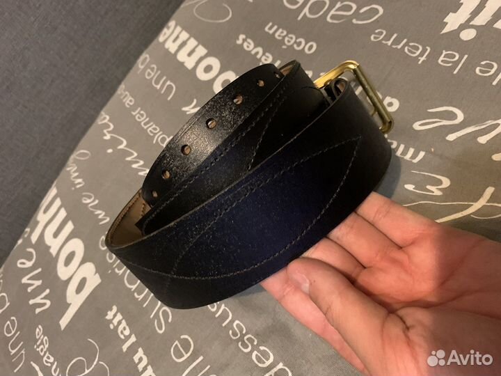 Ремень кожаный офицерский