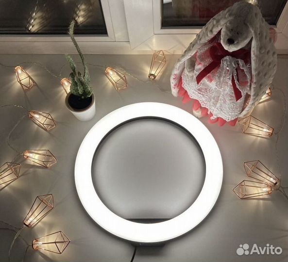 Кольцевая лампа 33 см RGB + штатив и держатель