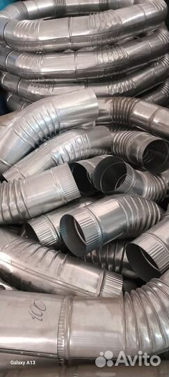 Колено оцинкованное