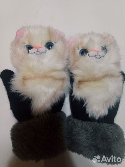 Шапка зимняя + варежки