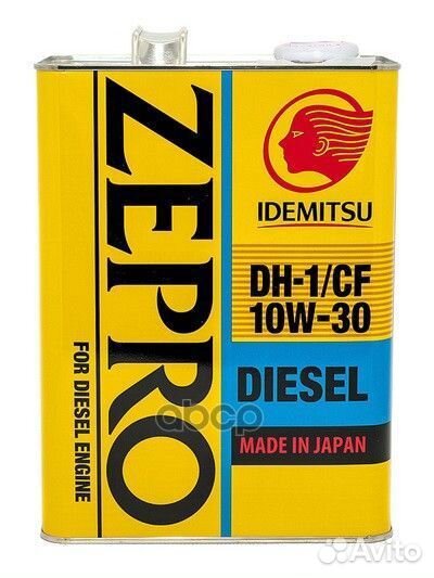 Масло мотор zepro diesel 10W30 (4 л) DH-1/CF ID