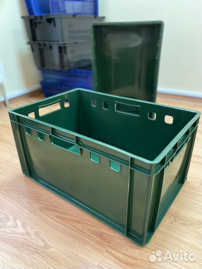 Ящики пластиковые 600х400х300 Универсальные Мясные
