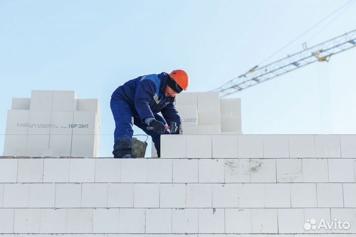 Газоблок силикатный «Поревит» для внешних стен