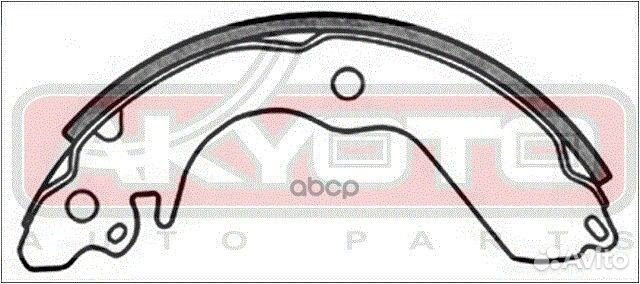 Колодки тормозные барабанные задние AKS6712 akyoto