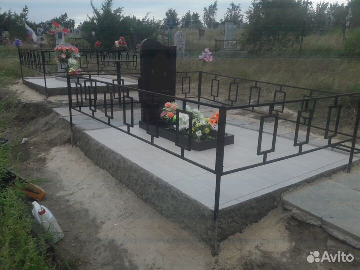 Установка, Облицовка,благоустройство,уборка могил