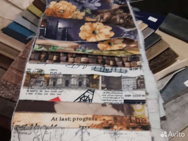 Кусочки тканей и экокожи для рукоделия, пэчворка