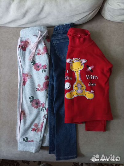 Вещи пакетом на девочку. 98-104