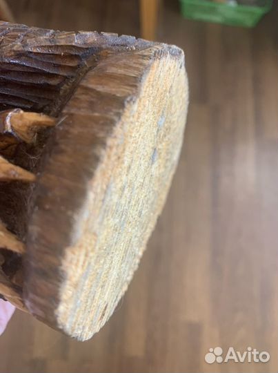 Сова и совёнок. Дерево. Ручная работа