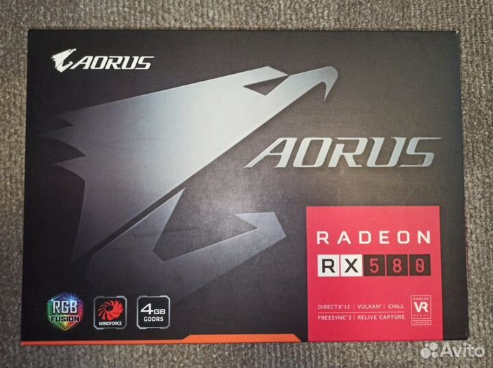 Видеокарта GTX 1050 TI asus/RX 580 aorus