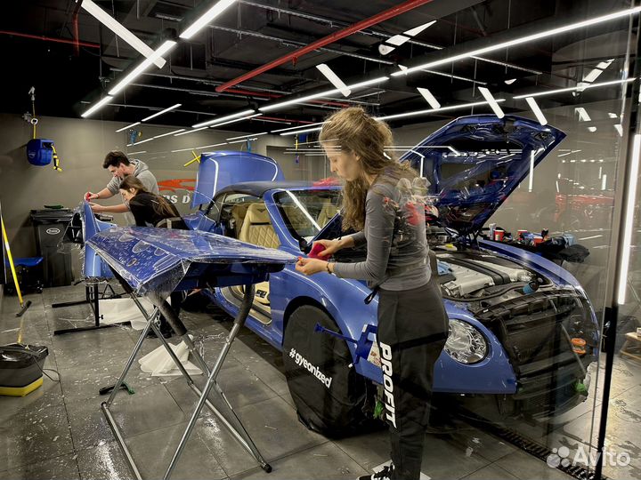 Оклейка антигравийной плёнкой