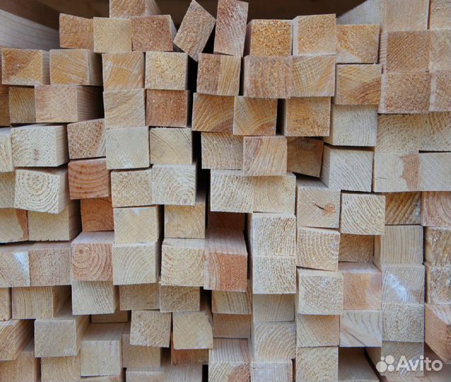 Брус из лиственницы, строганный, натуральный
