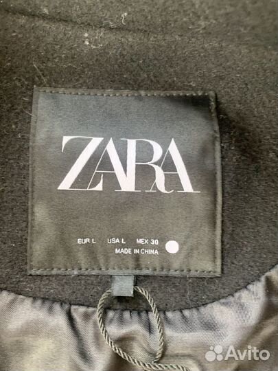 Шерстяной бомбер Zara размер L