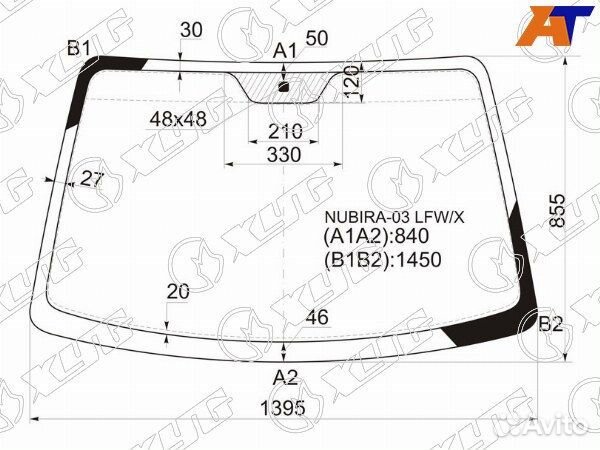 Стекло лобовое daewoo gentra
