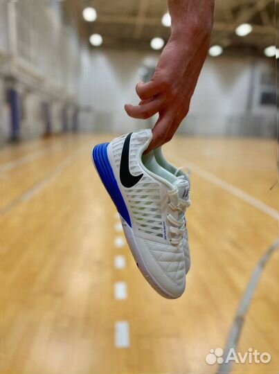 Футзалки Nike Lunar Gato2 White&Blue