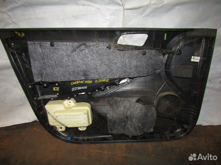 Обшивка двери передней правой Solaris 2010-2017