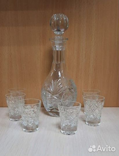 Хрустальный Графин с рюмками