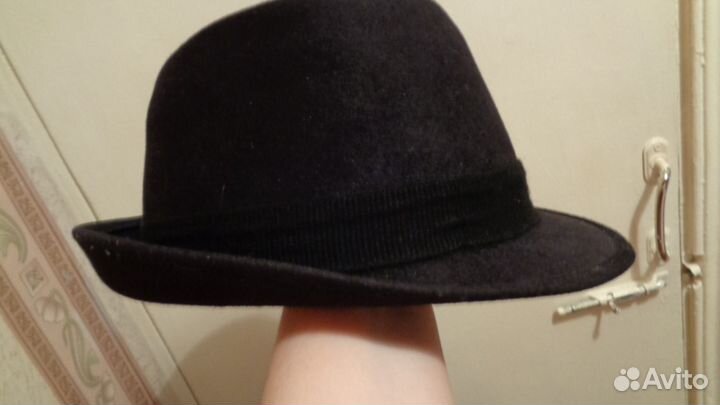Шляпа фетр черная новая СССР