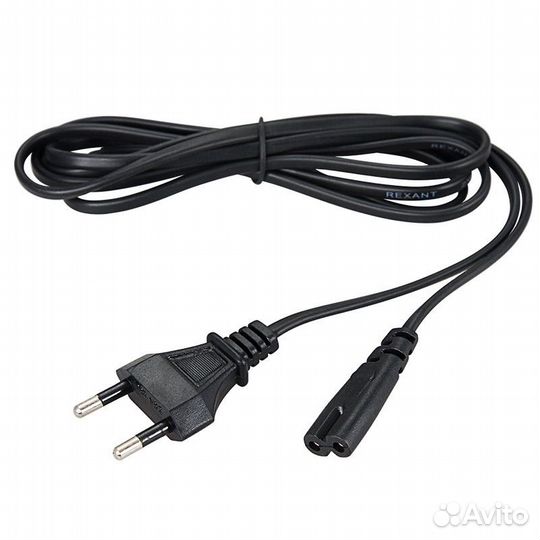 Кабель питания 220V 1.0м, C7- 2-pin, 2x0.75