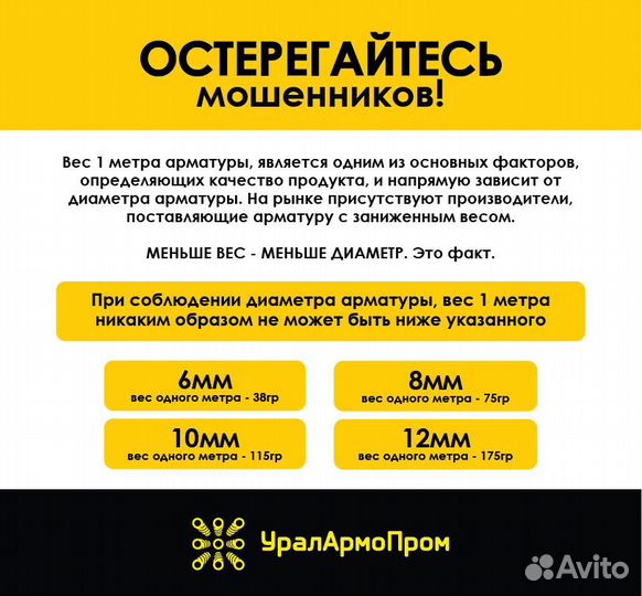 Пластиковая композитная арматура 10мм