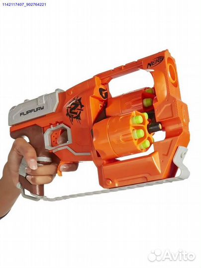 Бластер Nerf с нежными снарядами