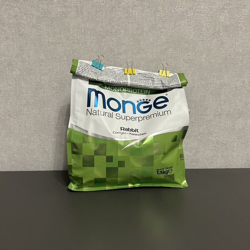 Корм для кошек Monge Monoprotein кролик 1,5кг