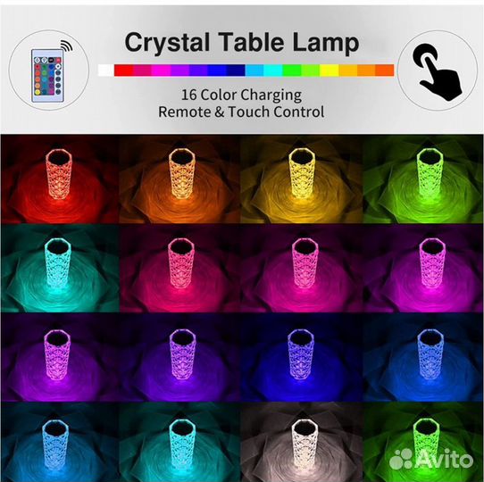 Светильник настольный светодиодный с пультом