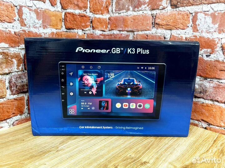 Магнитола pioneer gb k3 plus на андроиде 2/32gb